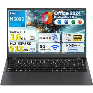 ZENAERO�m�[�g�p�\�R��office2024����15.6�^CeleronN5095�ő�2.9GHz�m�[�gPC16GB������512GBSSD1080P(1920x1080)�p�\�R��Win11