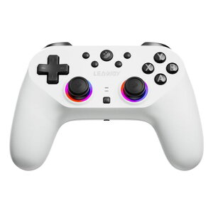Leadjoy Saber Plus �Q�[���R���g���[, 2.4G/Bluetooth/�L�� �Ή� �|�[�����O���[�g 1000Hz TMR RGB ���C�g 10�}�C�N���X�C�b�`�{�^�� �z�[�� 4�̃J�X�^���{�^��