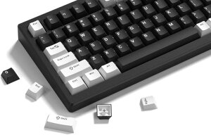 Womier �_�u���V���b�g PBT �L�[�L���b�v�Z�b�g 123 �L�[�A�`�F���[�v���t�@�C�� �J�X�^���L�[�L���b�v 61/64/68/84/87/100/104/108 ���g���Q�[�~���O���J�j�J���L�[�{�[�h�p