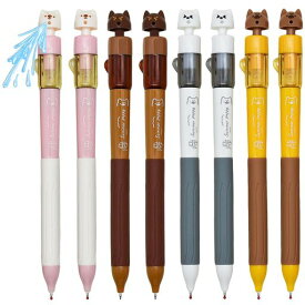 Maydahuiかわいい動物犬ボールペン8本セット0.5mm黒インクジェルボールペンおしゃれ楽しい文房具可愛い手帳用子供学生誕生日ギフトプレゼント