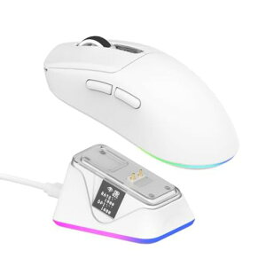 EPOMAKER NEX Lite ���C�����X�Q�[�~���O�}�E�X �f�B�X�v���C�t�� RGB�[�d�h�b�N�t�� ���y��65g ����