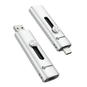 PHIXERO �O�t��SSD 1TB USB 3.2 Gen2 2-in-1 USB-C/USB-A �ő�1100MB/�b �X���C�h�� SSD