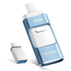 512GB USB�������y�A�v���s�v�zphone �ʐ^�f�[�^�ۑ� IOS/Android/PC/Mac�Ή� USB3.0�����f�[�^�]�� ���C�g�u���[