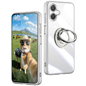 GalaxyA255GSC-53FSCG33��p�P�[�X�N���ATPU�����O�t��360°��]�X�^���h�@�\�ϏՌ��M�����N�V�[a255G�J�o�[�y�ʔ��^��ʕی쉩�ϖh�~����~�ߑ΍�