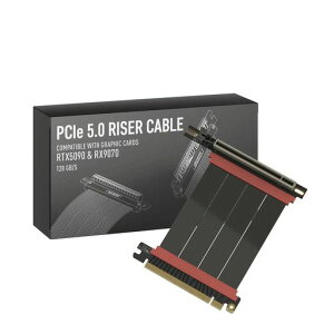 LINKUP - AVA5�A�[�}�[ PCIE 5.0 ���C�U�[�P�[�u�� | RTX5090 RX9070 GPU�ɑΉ� | x16 128GB/s���x | PCIe 4.0 & WRX80/WRX90E�ƌ݊������� | �E�p �u���b�N 10cm(�S��