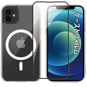 iPhone12�P�[�XMagSafe�Ή��}�O�l�b�g�N���A�K���X�t�B�����t���ϏՌ��A�C�t�H��12�P�[�X�ČRMIL�K�i�ϋv���}�O�Z�[�t�Ή�iphone12���΂ݖh�~�A�C�z�����C�����X�[�d�Ή������ق�X�}�z�P�[�X