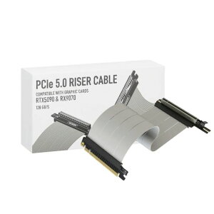 LINKUP - AVA5�A�[�}�[PCIE 5.0 ���C�U�[�P�[�u�� | RTX5090 RX9070 GPU�ɑΉ� | x16 128GB/s���x | PCIe 4.0 & WRX80/WRX90E�ƌ݊������� | ���p �z���C�g 25cm(�S��