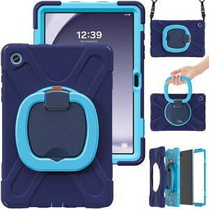 360�x��]ForGalaxyTabA9+�P�[�X�c�u�����u�����ϏՌ����|���M�����N�V�[TabA9Plus11�C���`Android�^�u���b�g�ی�P�[�X������t���L�b�Y�V�����_�[�x���g�t���A�E�g�h�A�l�C�r�[+�u���[