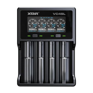 XTARVC4SL(VC4S18650�}���d�r�[�d��/QC3.0�ő�3Ax1/Type-C����3.6V/3.7V���`�E���C�I���d�r10400~32650�ی��H�t21700�d�r�Ή�1.2V�j�b�P�����f�d�r/�j�J�h�d�r�Ή�