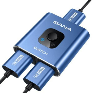 HDMI�ؑ֊�y4k@60hz�zHDMI���z��AGANA�o���� �Z���N�^�[ 1����2�o��/2����1�o�� �蓮 �؂�ւ��� Xbox PS5/4/3 DVD�v���[���[Fire Stick�K�p �u���[