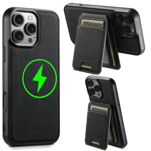 JCGOODiPhone16ProMaxケースMagSafe対応いphone16ProMaxケース背面magsafeカードケース付き分離式マグセーフワイヤレス充電対応カード収納アイフォン16プロマックスカバー