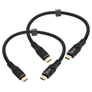 Leehitech2x0.3M120Gbps�o�����]��Thunderbolt5�P�[�u��240W�}���[�d16K/60Hz�f���o��USB-CtoUSB-C�P�[�u��Thunderbolt4/3USB4���ʌ݊�iPhone