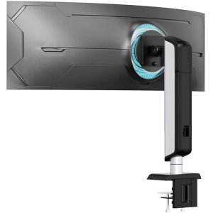 WORLDLIFTモニタースタンド17-49インチ対応クランプ式モニターアーム耐荷重18kg高さ無段階調節省スペースシングルディスプレイアームディスプレイスタンド1画面VESA対応