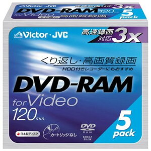 ���{�r�N�^�[DVD-RAM�f�B�X�N(forVIDEO)�m���J�[�g���b�W�S�[���h5���p�b�NVD-M120NF5
