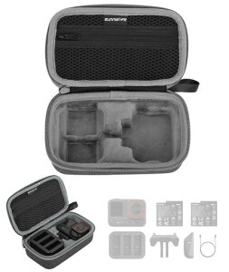 Qanuxy Insta360 Ace Pro 2 ��p���[�P�[�X �n�[�h�P�[�X �o�R�p�J���r�i�t���L�����[�o�b�O ��e�� �J�����A�N�Z�T���[���[ �h�o�h�� �y�� ���s�p Insta360 Ace Pro Ace ���[�o�b�O