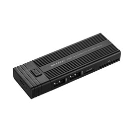 プリンストン 4IN1 カードリーダー機能付き M.2 SSDケース( USB TYPE-A×2 / MICROSD×1 / SD×1 / 電源不要 / オートスリープ機能 ) PRD-PSZEROU