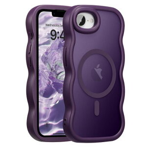 UEEBAI�Ή�iPhone17e/iPhone16e�p�̃P�[�X����TPU�E�F�[�u�f�U�C���X�}�z�P�[�X�N���A�����l�C�������P�[�XMagSafe�Ή����^�y�ʑϏՌ��g�^�o���p�[�X�}�z�P�[�X-�p�[�v��