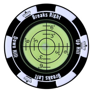 ゴルフマーカーパッティング用パター練習用非磁性ゴルフグリーンリーダー水平器付きゴルフボールマーカーゴルフ傾斜水平器水準器高精度丸型気泡水平器おしゃれ