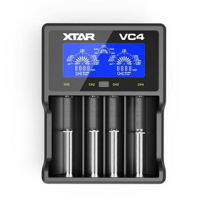 18650���`�E���[�d�� XTAR VC4 �d�r�[�d�� 3.6V/3.7V���`�E���C�I���d�r 10400~32650 1.2V �j�b�P�����f�d�r/�j�J�h�d�r�Ή� AAAA/AAA/AA/A/SC/C �o�b�e���[�������@�\
