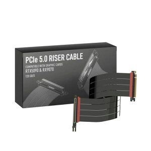 LINKUP - AVA5�A�[�}�[ PCIE 5.0 ���C�U�[�P�[�u�� | RTX5090 RX9070 GPU�ɑΉ� | x16 128GB/s���x | PCIe 4.0 & WRX80/WRX90E�ƌ݊������� | �E�p �u���b�N 60cm(�S��