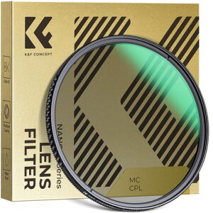 K&F CONCEPT 82mm CPL�t�B���^�[ ���w�K���X �����ߗ� �ᔽ�˗� 24�w�i�m�R�[�e�B���O �T�[�L�����[ �R���g���X�g ���˒��� �����h�o �~�Ό��t�B���^�[(NANO-D�V���[�Y)