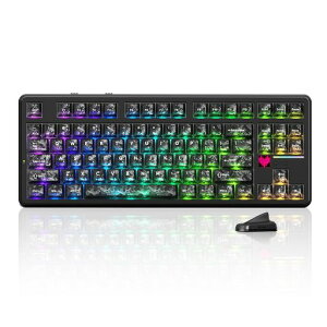 ATTACK SHARK X87ULTRA �Q�[�~���O�L�[�{�[�h 8KHz 0.125ms�h�b�g�}�g���N�X�f�B�X�v���C BT/2.4GHz/�L��