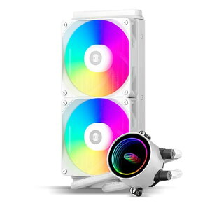 PCCOOLER CPS DA240 ARGB AIO ���L�b�h�N�[���[ 240mm CPU�N�[���[ �f���A��ARGB�t�@���t�� �����\3000RPM�|���v���x �����I��240mm AIO�N�[���[ PC�Q�[���p �z���C�g
