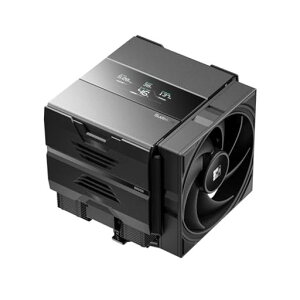 Sudokoo SK620V AM5 ���N�[���[:AM5��p 6�q�[�g�p�C�v �f���A���^���[CPU�N�[���[(�f�W�^���\���t��) - �u���b�NPC�N�[���[ 120mm FDB PWM�É��t�@��&�N�C�b�N���b�N�}�E���g