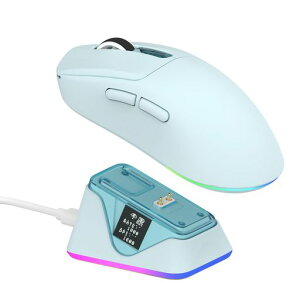 EPOMAKER NEX Lite ���C�����X�Q�[�~���O�}�E�X �f�B�X�v���C�t�� RGB�[�d�h�b�N�t�� ���y��65g ����