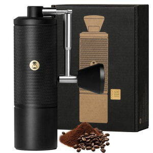 TIMEMORE C5 PRO �}�j���A���R�[�q�[�~�� - 42mm�X�e�����X�X�`�[���o�[ 48�i�K�����\�n���h�~�� �܂肽���݃n���h�� �I�[�����^���g�їp�R�[�q�[�~�� �p�[�I�[�o�[&���s�p(�u���b�N)