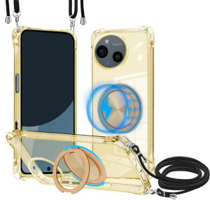 AQUOSsense9�p�P�[�X�N���AMagSafe�Ή������O�X�^���h360�x��]�ł���l�b�N�V�����_�[SH-M29A�J�o�[���|����|���΂߂����R�t���c/��2WAY�؍��ϏՌ��X�^���h�@�\�c�����Ή������h�~