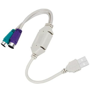 USBtoPS/2�}�E�X&�L�[�{�[�h2����ϊ��P�[�u��1�Z�b�g�v���O�A���h�v���CPS/2-USB�ϊ��A�_�v�^�|�[�g1��2��ڑ��L�[�{�[�h�ƃ}�E�X�̓����g�p���\�ł�����20cm�g�тɕ֗�