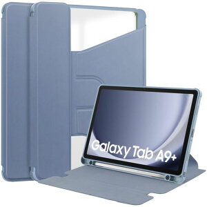 Galaxy Tab A9 Plus�K�p�P�[�X�J�o�[ �蒠�^ ���^ Samsung SM-X210/X216/X218�^�u���b�g�p����PU���U�[�P�[�X 360�x��] Galaxy Tab A9+ 11�C���`�^�u���b�g�Ή��ی�P�[�X �X�^���h�@�\�t��