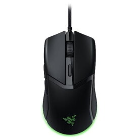 RAZER レイザー USB対応 COBRA 58Gの軽量&コンパクトなデザインでつかみ持ち/つまみ持ち時にフィットする有線ゲーミングマウス 耐久性に 第3世代 オプティカルマウススイッチ 没入感を高めるアンダーグロー CHROMA ライティング