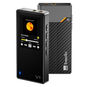 TempoTec Variations V1 �|�[�^�u��HiFi���y�v���[���[�A�o����Bluetooth 5.1���ڃf�W�^���I�[�f�B�I�v���[���[�B4.4mm&3.5mm�w�b�h�t�H���[�q+�����w���N���b�v