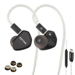 KEFINE Klean �L���C���z�� 10mm DLC�U������ IEM 2��ނ̌����������m�Y�� ���������_�C�J�X�g➑� 0.78mm 2Pin ���P�[�u���Ή� 108�c�⃁�b�L�P�[�u�� �Q�[�~���O�C���z�� ���ϋv�� Hi-Fi ���X�j�c