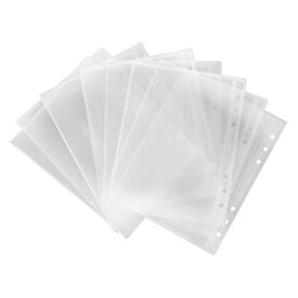 STOBOKバインダーポケットA5クリアポケット透明なゲームカード内ページバッグ透明名刺ポケット6穴差し替え式クリアファイル写真収納大容量多功能小物収納整理20枚軽量で持ち運び簡単家…
