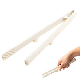 MAEXUSシリコーン菜箸トングシリコンバーベキュートングキッチントング耐熱性滑り止め箸トング自立式フードトングパスタトング食洗機対応可キッチン用品調理用グリル用(ホワイト)