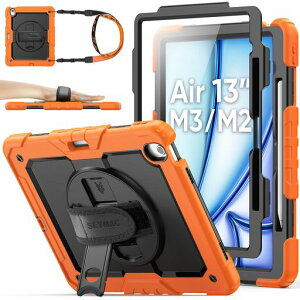 SEYMACstock2025N/2024N13C`iPadAir(M3/M2)ϏՌP[XیtBty[360°]X^hnhXgbvV_[XgbvSʕیJo[iPadAir13