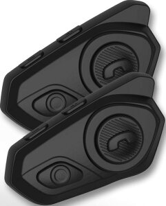 【新登場】ForJESIMAIKバイクインカムR16Pro保護ケースカバーシリコン製全面保護取付カンタン防水耐衝撃耐久性キズ防止(ブラック2枚セット)