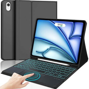 iPadAir11�C���`�L�[�{�[�h�P�[�XM32025&2024M2�^�b�`�p�b�h�t��7�F�o�b�N���C�giPadAir5Air4�P�[�X�L�[�{�[�h�t��10.9�C���`�y�ʃy���z���_�[�t�����E�����p�x�����h���f�ޑS�ʕی�