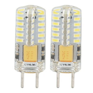 GY6.35�d��LED�d��12V48��LED���ەW���C���^�[�t�F�[�X6000K�t�@�����C�g�E�H�[�����C�g���P�x?��ȃG�l