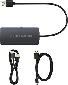 CAMWAY HDMI キャプチャーボード 4K USB 2.0 ビデオキャプチャー HDMI ゲームキャプチャー ビデオキャプチャカード 録画、生配信、会議に適用 OUTPUT1/OUTPUT2付き WINDOWS 7 /8 /10 /LINUX/