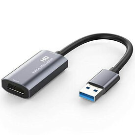 FAUNOW HDMI USB グレー WINDOWS キャプチャーボード 1080P 60HZビデオキャプチャー ゲームキャプチャー コンパクト ビデオキャプチャカード ゲーム実況生配信、画面共有、録画、ライブ会議に適用 NINTENDO