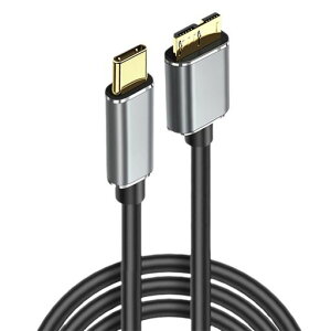 USBTypeCtoMicroB3.0�ϊ��P�[�u��USBC-MicroB�P�[�u��5Gbps�����f�[�^�]���O�t��hdd�P�[�u�������b�L�R�l�N�^3A�}���[�d���ϋv��