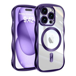 UEEBAI �Ή� iPhone 13 Pro Max �p�� �P�[�X ������ TPU �d�C���b�L ���H �E�F�[�u�f�U�C�� �X�}�z�P�[�X MagSafe�Ή� �N���A ���� �l�C ������� �P�[�X ���^ �y�� �ϏՌ� �d�t �g�^ �o���p�[ �X�}�c
