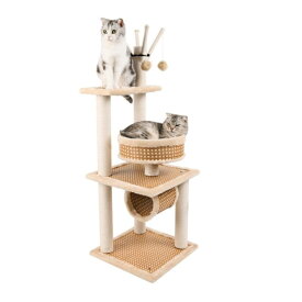猫の登山フレーム ペット用品猫のおもちゃ猫の登山用フレーム猫のスクラッチボード猫の木の巣猫のハンモック 写真キャットクライミングツリー