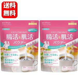 【送料無料】イヌリンではじめよう 腸活&肌活パウダー (5.2g×20本入り)×2袋セット 【機能性表示食品】腸内フローラを整えてお通じを改善♪イヌリン サプリメント おなか 腸活 腸内環境