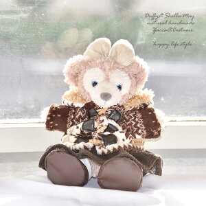 ハンドパペット用ダッフィーシェリーメイコスチューム 雪の結晶ダッフルコート&スカート・coat210-hp^〉