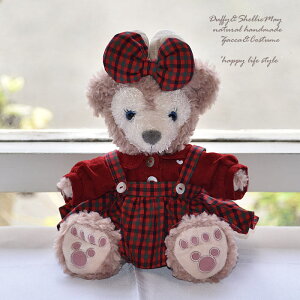 ダッフィー シェリーメイ コスチューム グッズ ハンドパペットサイズ 可愛いおでかけ服(赤) od145-hp 洋服 Duffy グッズ